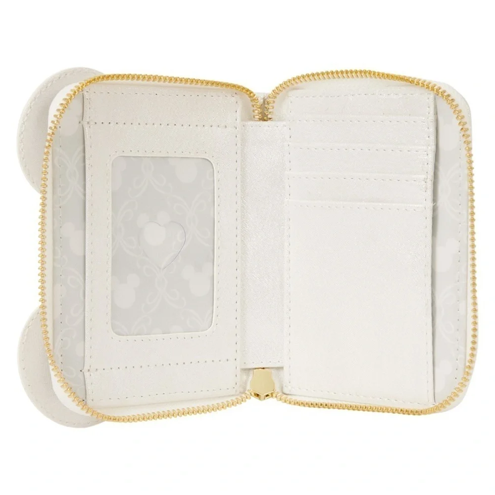 Disney‎ Loungefly Minnie Mouse Wedding Zip Around Wallet
